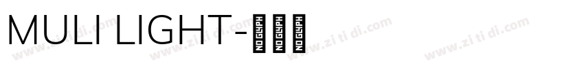 MULI LIGHT字体转换